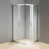 Adjustable 1000x1100mm Double Sliding Door Glass Shower Screen in Chrome