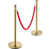 4 x Queue Barriers + 3 Ropes Exhibition Crowd Control Bollards