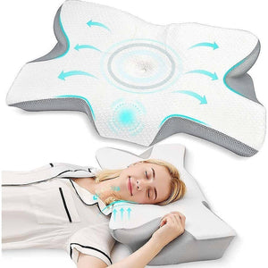 Soft Cervical Pillow for Neck Pain Relief Memory Foam Ergonomic