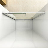 Adjustable 900-1000mm Wall to Wall Sliding Door Glass Shower Screen in Chrome