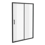 Adjustable 800-900mm Wall to Wall Sliding Door Glass Shower Screen in Black