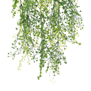 Artificial Hanging Plant (Mixed Green String of Pearls) UV Resistant 90cm