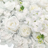 Artificial Flower Wall Backdrop Panel 40cm X 60cm Mixed Whites