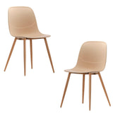 Erin Natural Versatile Dining Chair Set of 2