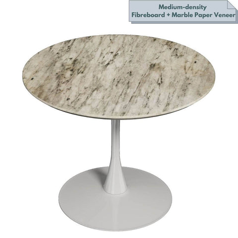 Jana White Mid-Century Design Round Dining Table