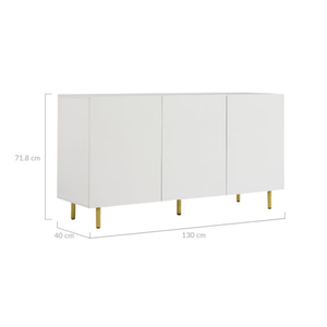 Kori White 3 Door Cabinet