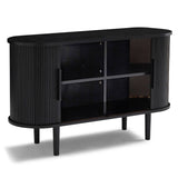 Kate Black Column Wooden Sideboard Table