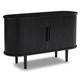 Kate Black Column Wooden Sideboard Table