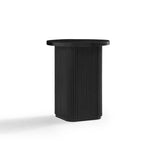 Kate Black Round Column Side Table