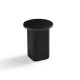 Kate Black Round Column Side Table