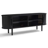 Kate Black Column TV Stand 160cm