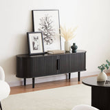 Kate Black Column TV Stand 160cm