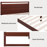 Artiss Bed Frame Queen Size Wooden Walnut WITTON