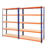 Giantz 2.4MX1.8M Garage Shelving Warehouse Rack Pallet Racking Storage Steel Orange&Blue