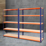 Giantz 2.4MX1.8M Garage Shelving Warehouse Rack Pallet Racking Storage Steel Orange&Blue