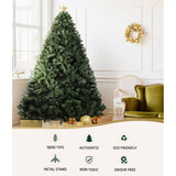 Jingle Jollys Christmas Tree 2.4M Xmas Trees Decorations Green 1500 Tips