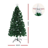 Jingle Jollys Christmas Tree 1.2M LED Xmas trees with Lights Multi Colour