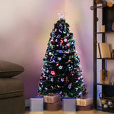 Jingle Jollys Christmas Tree 1.2M LED Xmas trees with Lights Multi Colour