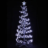 Jingle Jollys Christmas Tree 1.8M 320 LED Xmas Cold White Lights Optic Fibre