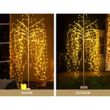 Jingle Jollys Solar Powered Christmas Tree 2.1M LED Trees