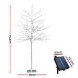 Jingle Jollys Solar Christmas Tree 1.5M 304 LED Trees With Lights