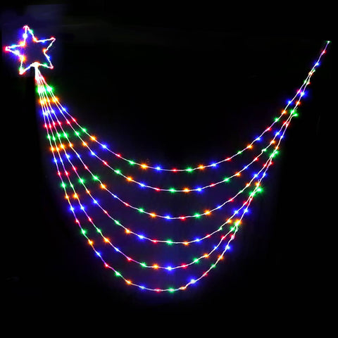 Jingle Jollys 3M Christmas Curtain Fairy Lights String 480 LED Party Wedding