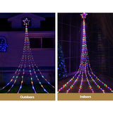 Jingle Jollys 5M Christmas Curtain Lights LED Motif Fairy String Light Outdoor