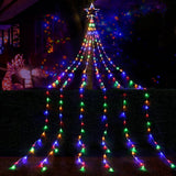 Jingle Jollys 5M Christmas Curtain Lights LED Motif Fairy String Light Outdoor