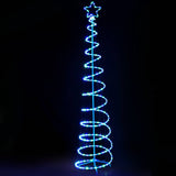 Jingle Jollys 2.4M LED Christmas Tree Solar Motif Lights 8 Modes