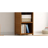 Bamboo Shelf Bookcase Display Storage Rack Stand Livingroom Bedroom