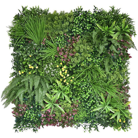 1 SQM Artificial Plant Wall Grass Panels Vertical Garden Foliage Tile Fence 1X1M