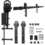 Darrahopens.com.au-1.8m Sliding Barn Door Hardware Heavy Duty Sturdy Kit