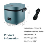 Darrahopens.com.au-1.2L Mini Rice Cooker Travel Small Non-stick Pot For Cooking Soup Rice Stews