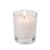 White Wax Clear Glass Holder Votive Candle - Wedding Event Centrepiece Table Decoration