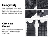 20Kg Adjustable Weighted Training Vest